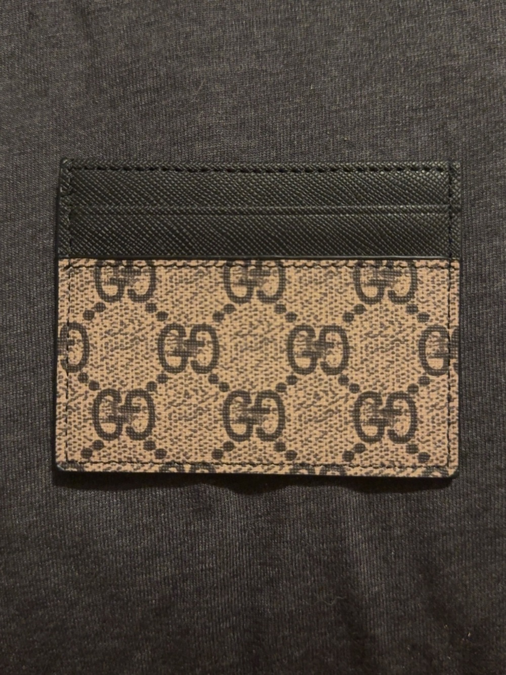 Letter G Supreme Snake-Print Cardholder - Red, White, Black, Brown - Picture 2 of 5